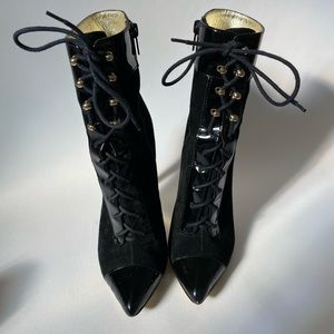 Versace & H&M collaboration lace up bootie